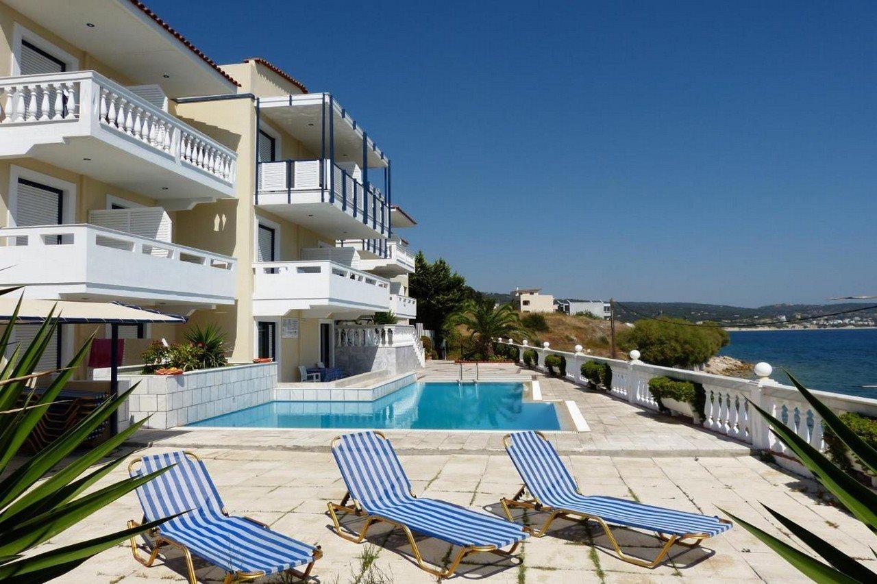 Ostria Seaside Studios And Apartments Katarráktis Exterior foto